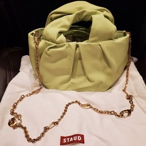 Staud Lera Leather Top Handle Bag